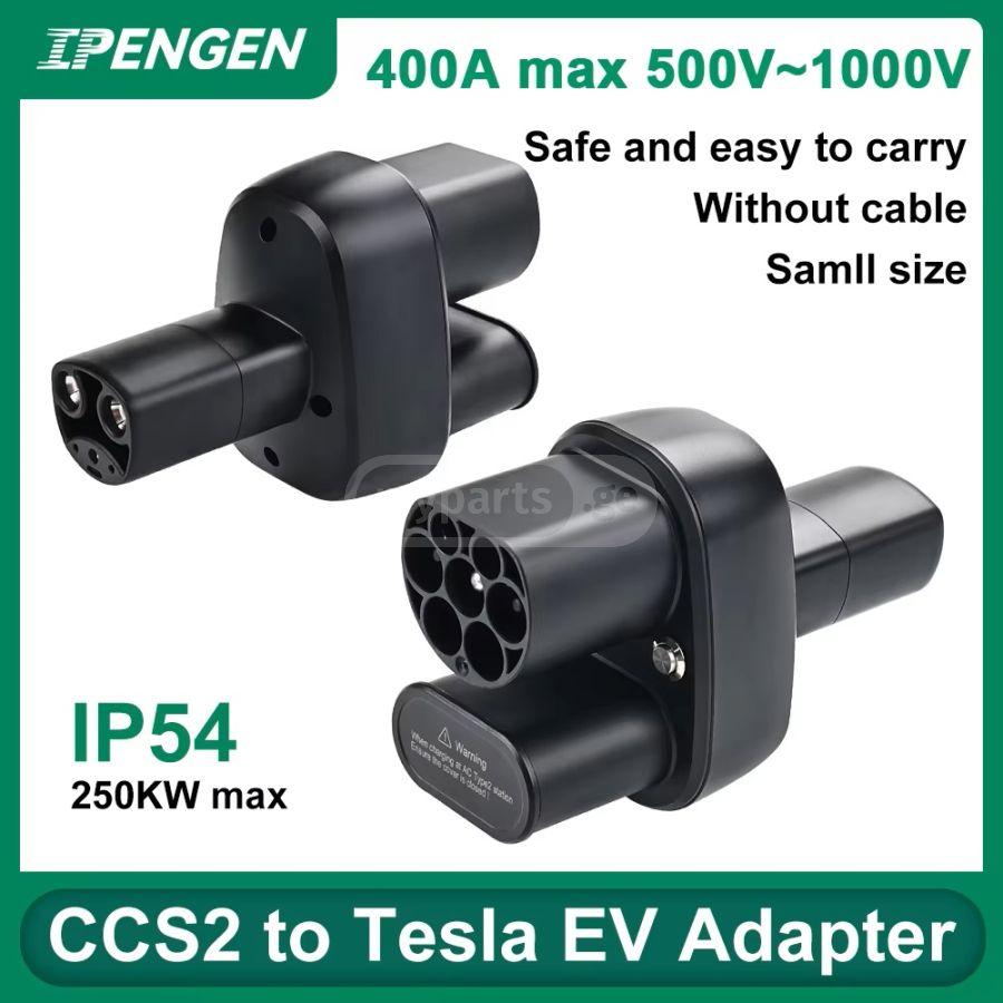 Tesla CCS2 + Type 2 - NACS ადაპტორი (კომბინირებული სწრაფი დამტენი)