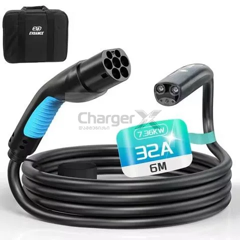 Type 2 to Tesla კაბელი