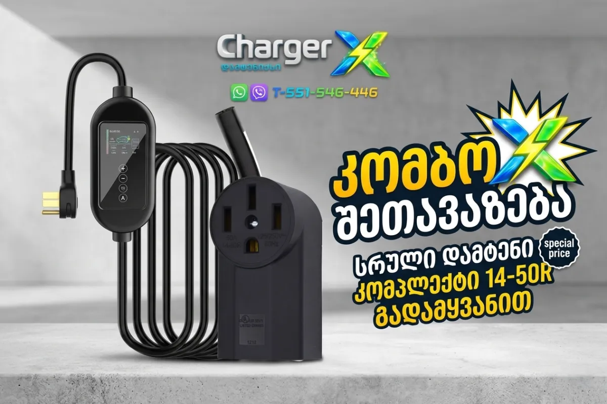 Tesla პორტატული დამტენი 32A